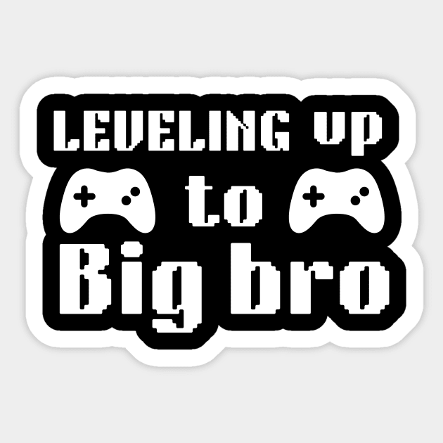 leveling up to big bro Sticker by retro bloom